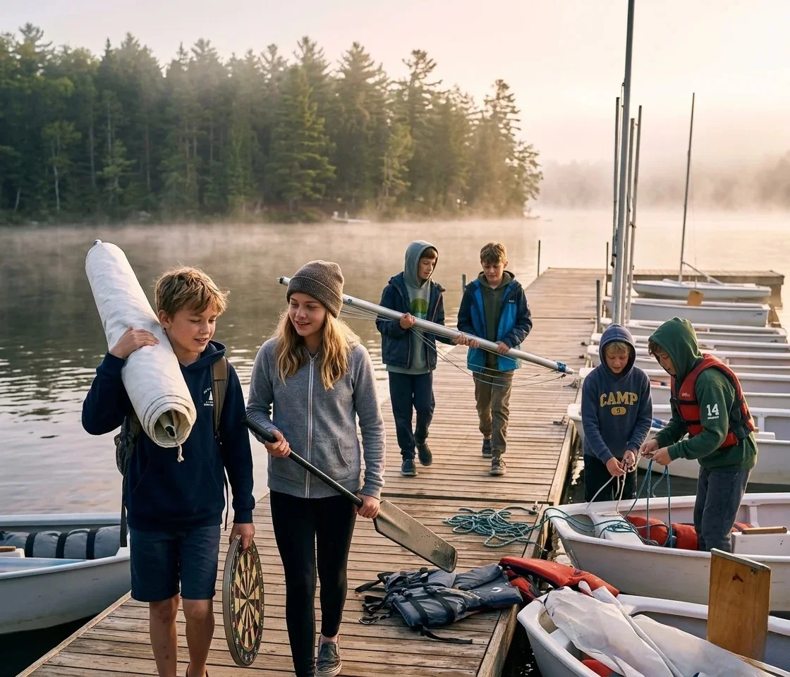 Obozy żeglarskie dla młodzieży - nastolatki na jachcie na Mazurach